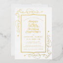 Recherche de gold frame invitations Blanc