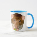 Zoek naar ratten mokken Schattige rat
