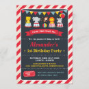 Recherche de partie cirque invitations D'anniversaire de carnaval