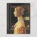 Recherche de peinture renaissance cartes postales Dame