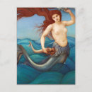Recherche de fée vintage cartes postales Sirène
