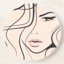 Recherche de visage femme dessous de verres Portrait