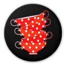 Recherche de pois blanc boutons et poignées de porte Noir