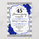 Recherche de bleu argent invitations Blanc