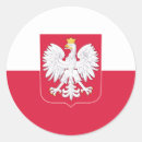 Recherche de drapeau polonais autocollants Pays