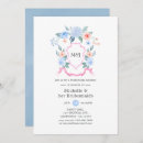 Recherche de pink and blue invitations Floral