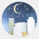 Recherche de lune jaune autocollants Bleu