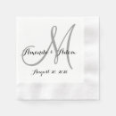 Recherche de gris blanc serviettes Monogramme