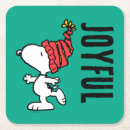 Zoek naar winter onderzetters Snoopy