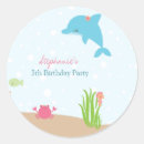Recherche de dauphin rose autocollants Mignon