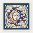 Recherche de lune jaune autocollants Magique