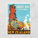 Recherche de voyage de la nouvelle zélande cartes postales Rétro