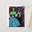 Recherche de monstre vert cartes postales Fantastique