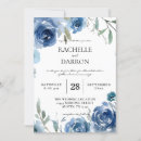 Recherche de blue floral mariage invitations Bleu