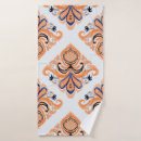 Recherche de vintage floral bain serviettes Bohème