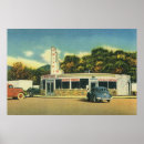 Recherche de voitures des années 50 posters Restaurant