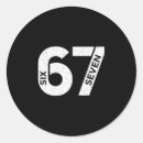 Recherche de numéro 7 autocollants Six sept minimaliste