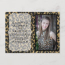 Recherche de leopard graduation invitations Brun