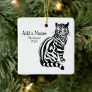 Recherche de chat noir et blanc ornements Personnalisation