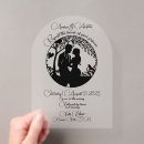 Recherche de couples de silhouette invitations Élégant