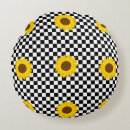 Recherche de motif de damier noir et blanc coussins Pour elle