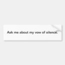 Zoek naar stilte bumperstickers Grappig