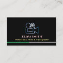 Recherche de vidéo de mariage cartes visite Vidéographie