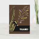 Recherche de saxophones vœux cartes Jazz