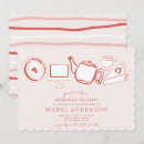 Recherche de thé mignon invitations Thé de l'après midi