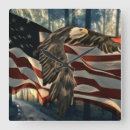 Zoek naar flags klokken Bald eagle