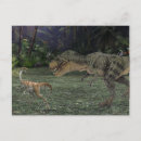 Recherche de dinosaures cartes postales Tyrannosaure
