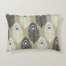 Recherche de motif plumes coussins Paon