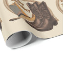 Recherche de bottes de cowboy papier cadeau Brun
