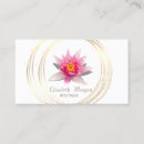 Recherche de lotus blanc cartes visite Élégant