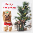 Recherche de chien père noël autocollants Rouge