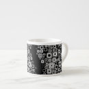 Recherche de carrés noirs et blancs tasses Décoration