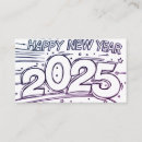 Recherche de bonne année cartes visite Nouveau