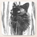 Zoek naar grote katten onderzetters Waterverf