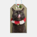 Recherche de chat noël étiquettes cadeau Animal