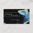 Recherche de papillons bleus cartes visite Professionnel