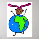 Recherche de carte du monde posters bébés enfants Globe