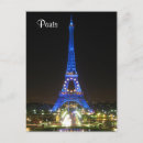 Recherche de tour eiffel la nuit cartes postales Paris
