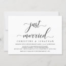 Recherche de elopement mariage réception invitations Juste marié