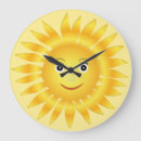 Zoek naar zon gezicht klokken Schattig