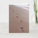 Zoek naar voetafdrukken kaarten Beach