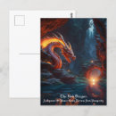Recherche de dragon rouge cartes postales Feu