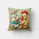 Recherche de lapin vintage coussins Floral