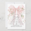 Recherche de bow baby shower fille invitations Moderne