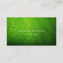 Recherche de feuille verte cartes visite Customer
