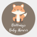 Recherche de bébé renard autocollants Animal forestier